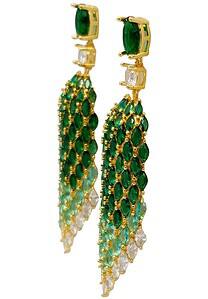 Virell&eacute; &Eacute;meraude &mdash; Green Statement Drop Earrings